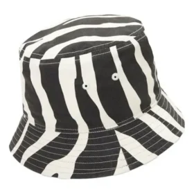 Vändbar Zebra Bucket Hat ”Black”
