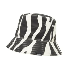 Vändbar Zebra Bucket Hat ”Black”