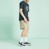 Vävda shorts, asiatiska storlekar ”Khaki”