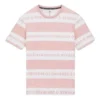 Wordmark-logotyp-T-shirt Asiatiska storlekar ”Rosa”