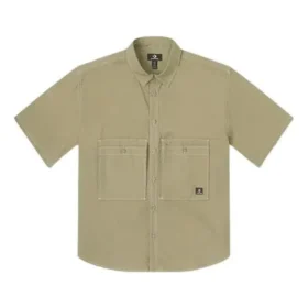 Wordmark Utility Shirt Asiatisk storlek ”Mossy Sloth”