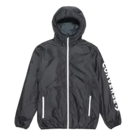Wordmark Windproof Jackor Asiatiska storlekar ”Svart”